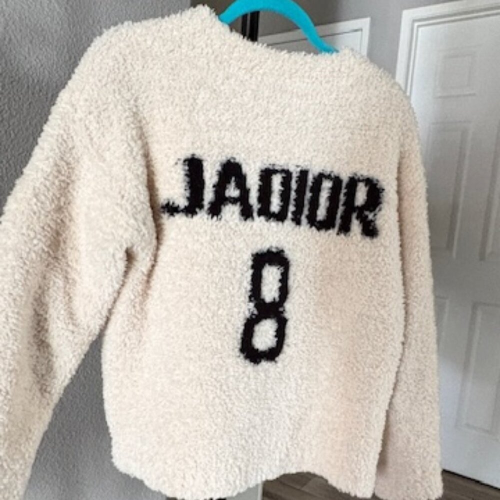 Brand new, women's French DIOR white sweater, size: S.